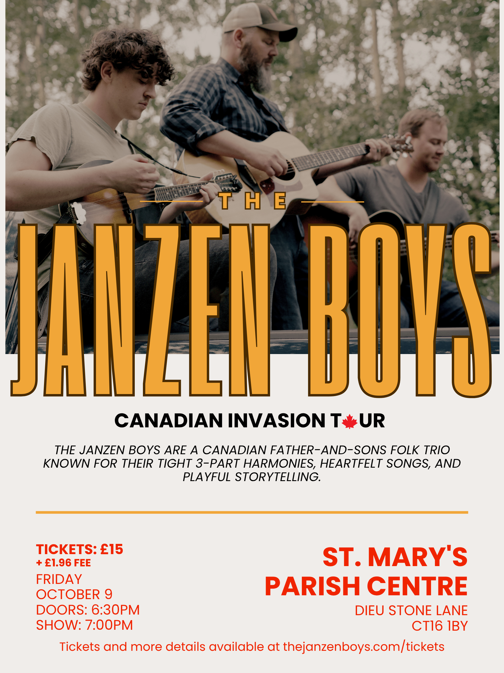 Janzen Boys Canadian Invasion Tour