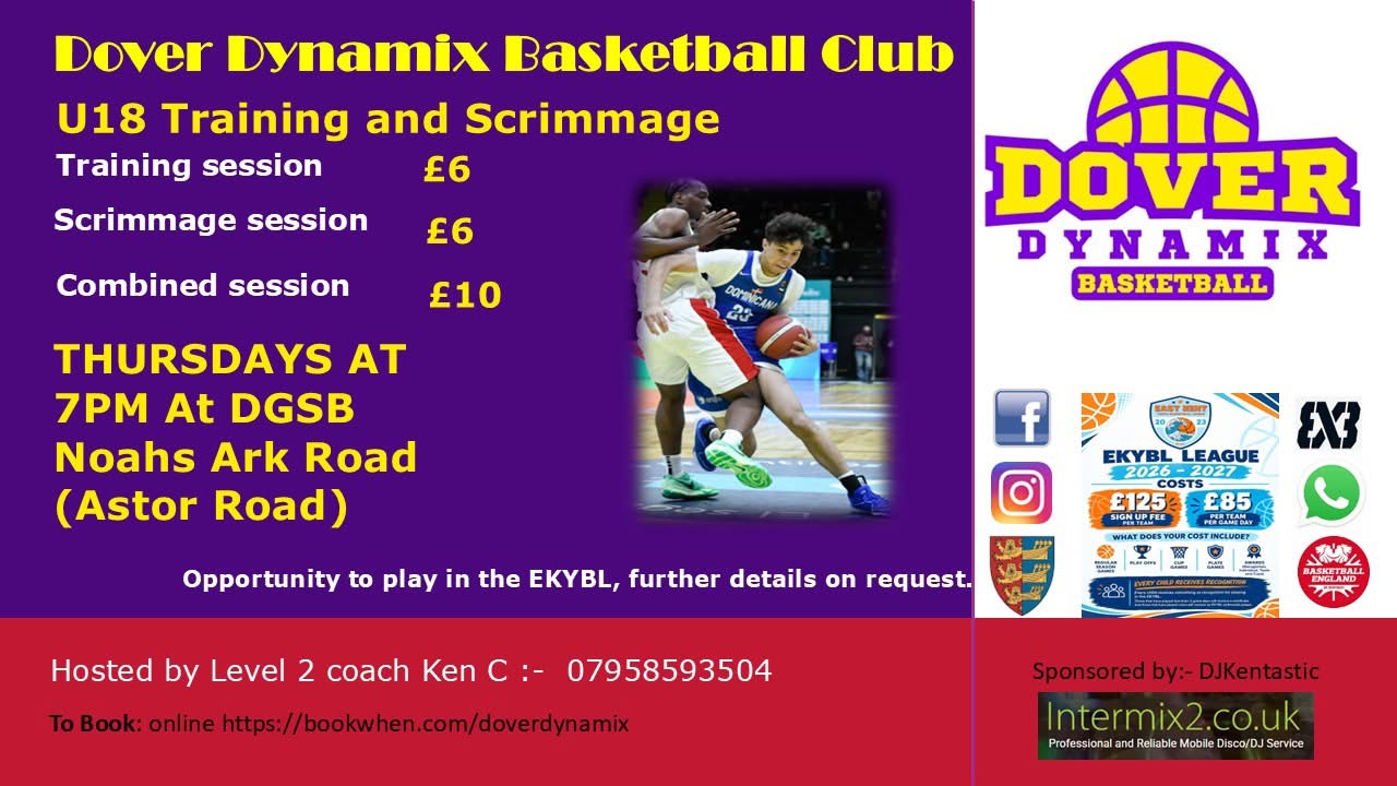 U18 Basketball training/scrimmage and optional league entry.