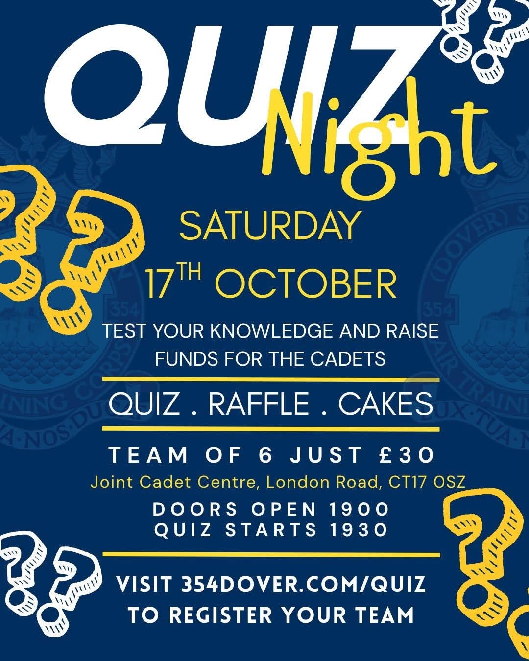 Dover Air Cadets Fundraising Quiz Night